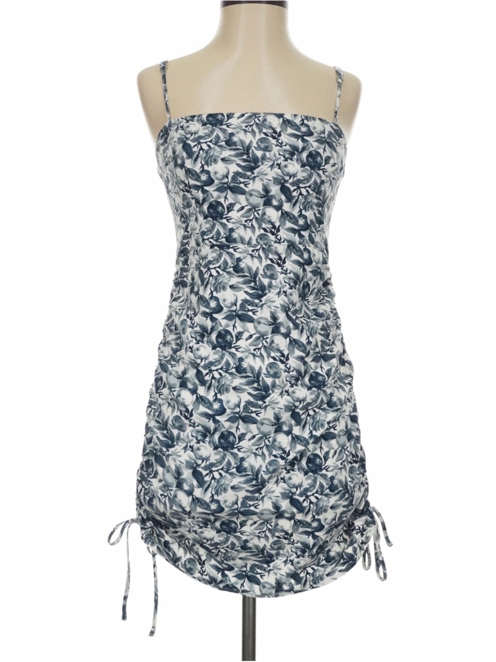 Abercrombie & Fitch Navy and White Floral Spaghetti Strap Mini Dress